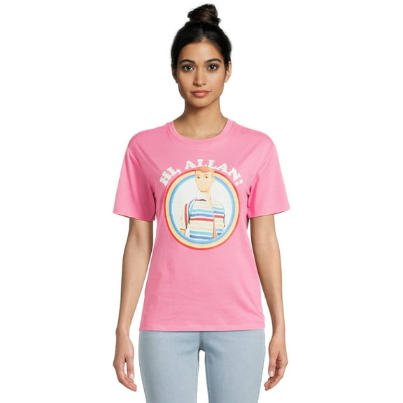 Barbie Juniors Allan Graphic Tee with Short Sleeves, Sizes XS-XXXL