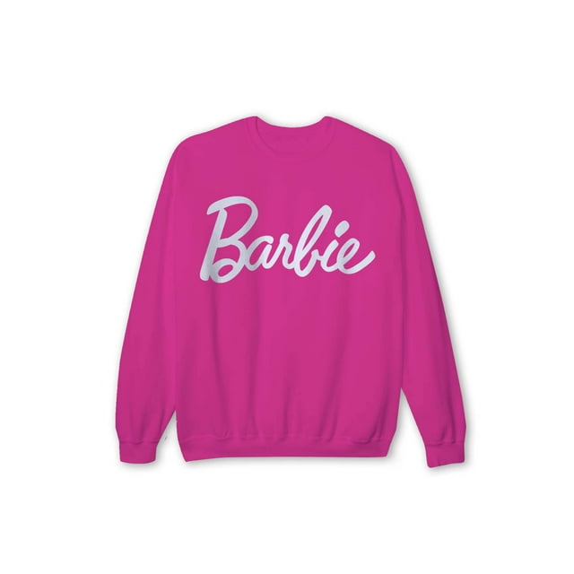 Barbie Juniors’ Logo Graphic Sweatshirt with Long Sleeves, Sizes XS-3X ...