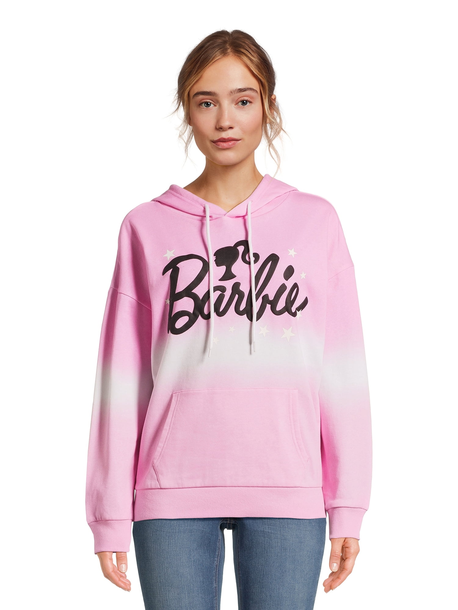 Barbie Juniors Starry Hoodie with Long Sleeves, Size XS-3XL