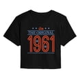 thumbnail image 1 of Barbie - Ken Collegiate Prep - Juniors Cropped Graphic T-Shirt, 1 of 4