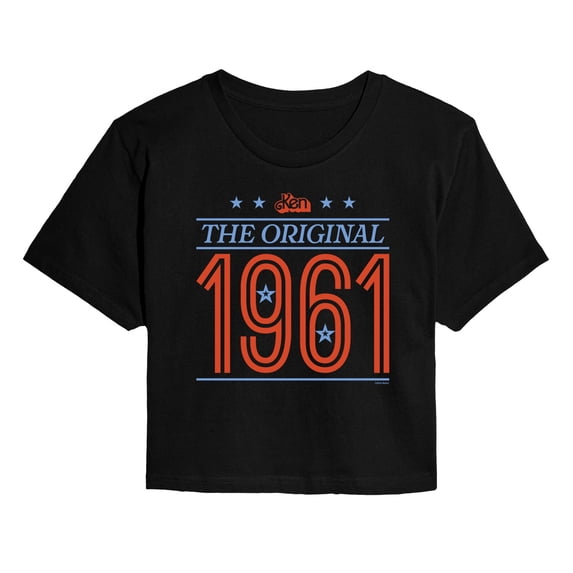 Barbie - Ken Collegiate Prep - Juniors Cropped Graphic T-Shirt