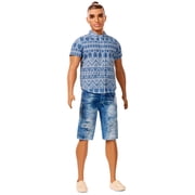 Barbie Ken Fashionistas Broad Doll 13 Distressed Denim