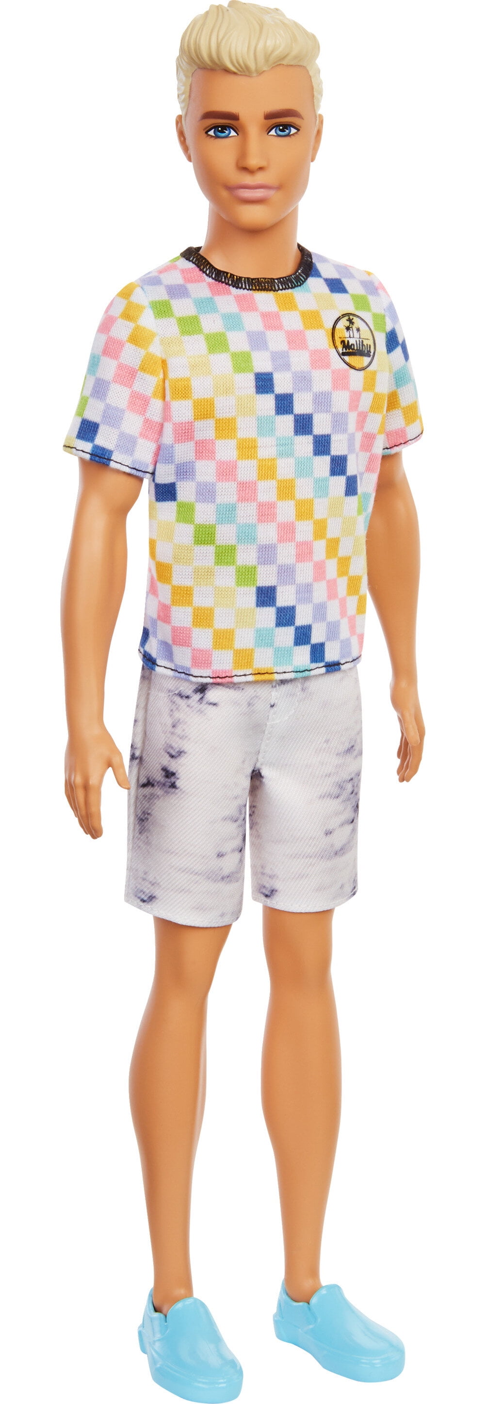 Barbie Ken Fashionistas Doll #174 with Surf-Inspired Checkered Shirt ...