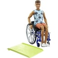 thumbnail image 1 of Barbie Ken Fashionistas Doll #195 with Wheelchair and Ramp, Beach Shirt and Accessories, 1 of 7