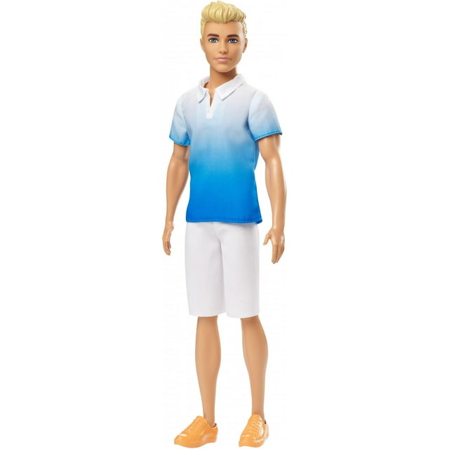 Barbie Ken Fashionistas Doll, Blonde Wearing Blue Ombre Shirt