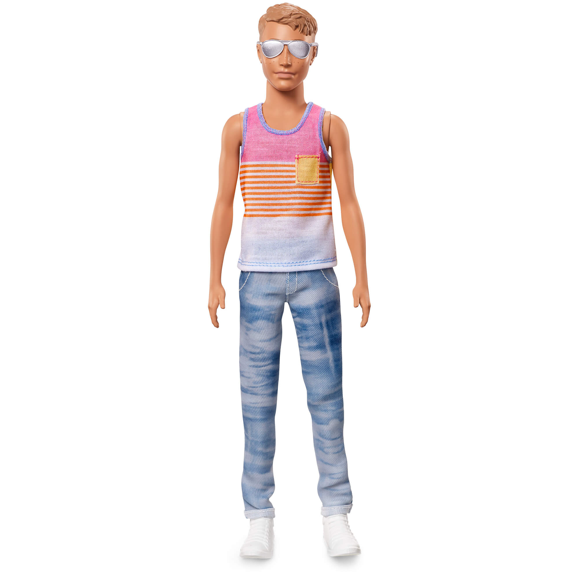 Barbie Ken Fashionistas Hyped On Stripes Fashion Doll Playset, 5 Pieces Included - image 1 of 3