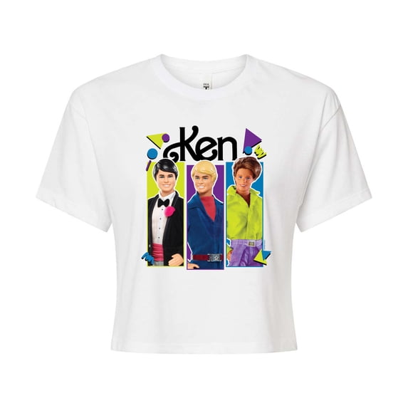 Barbie - Ken Group - Juniors Cropped Graphic T-Shirt