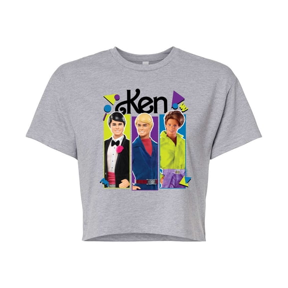 Barbie - Ken Group - Juniors Cropped Graphic T-Shirt