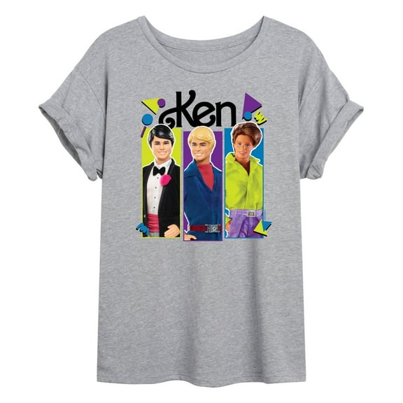 Barbie - Ken Group - Juniors Oversized Graphic T-Shirt