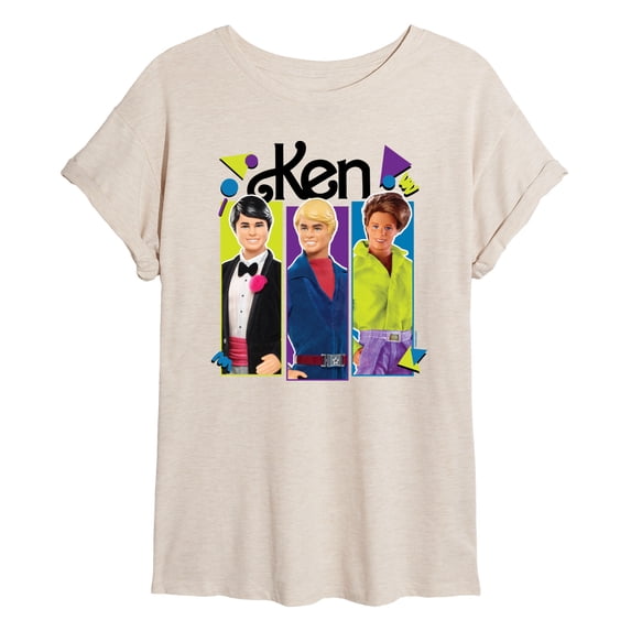 Barbie - Ken Group - Juniors Oversized Graphic T-Shirt