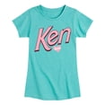 thumbnail image 1 of Barbie - Ken Hearts Barbie - Toddler And Youth Girls Raglan Graphic T-Shirt, 1 of 4