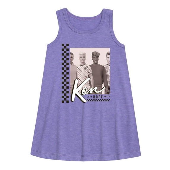 Barbie - Ken - Love Hope Unity - Toddler and Youth Girls A-line Dress