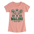 thumbnail image 1 of Barbie - Ken Malibu Tennis Club - Girls Fitted Short Sleeve Graphic T-Shirt, 1 of 5