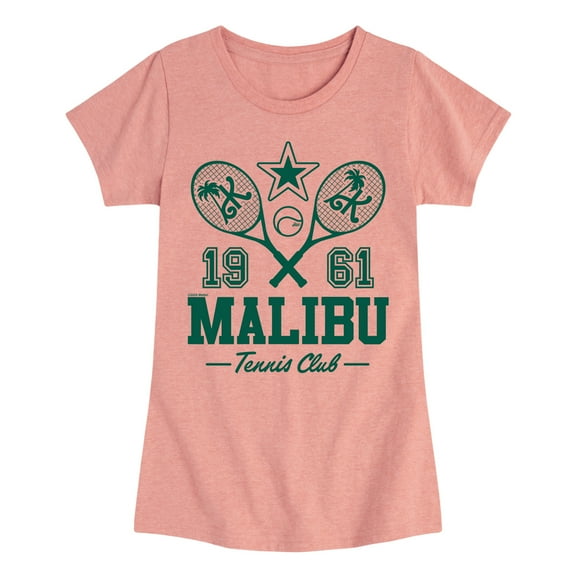 Barbie - Ken Malibu Tennis Club - Girls Fitted Short Sleeve Graphic T-Shirt