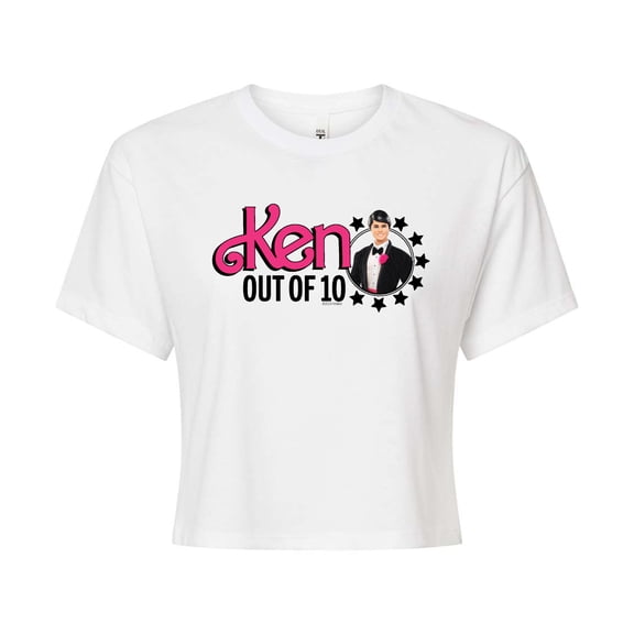 Barbie - Ken Out Of 10 - Juniors Cropped Graphic T-Shirt