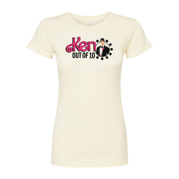 Barbie - Ken Out Of 10 - Juniors Fitted Graphic T-Shirt