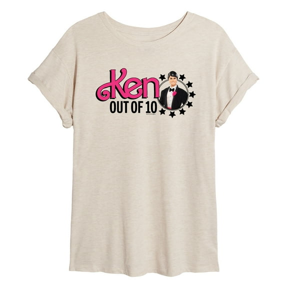 Barbie - Ken Out Of 10 - Juniors Oversized Graphic T-Shirt
