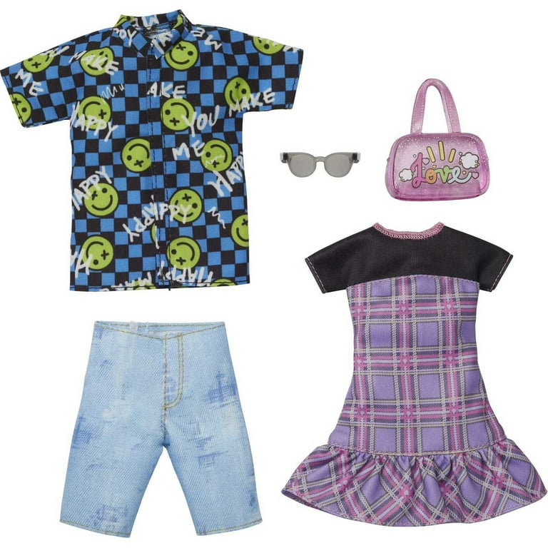 https://i5.walmartimages.com/seo/Barbie-Ken-Pack-with-Doll-Clothes-Accessories-for-Each-Plaid-Dress-Smiley-Shirt-2-Outfits_8101bbb8-624a-4e6d-abea-c5bcd7b76d47.6ad7c70929f2c99172a6cd275b869041.jpeg?odnHeight=768&odnWidth=768&odnBg=FFFFFF