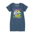 thumbnail image 1 of Barbie - Ken - Summer Forever - 90's Retro Style - Toddler And Youth Girls Fleece Dress, 1 of 4