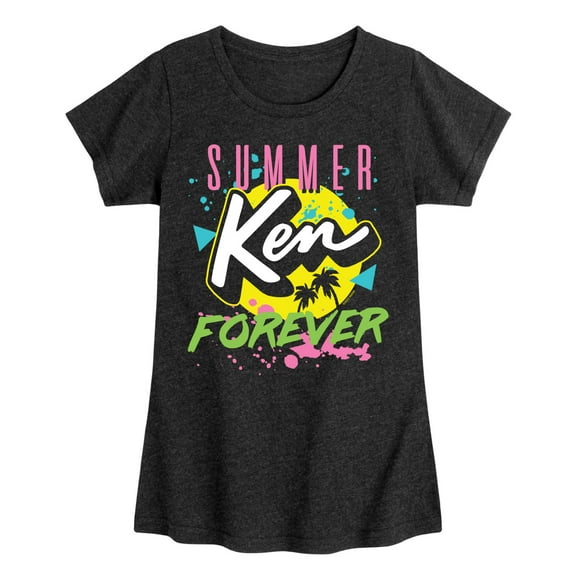 Barbie - Ken - Summer Forever - 90's Retro Style - Toddler And Youth Girls Raglan Graphic T-Shirt