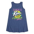 thumbnail image 1 of Barbie - Ken - Summer Forever - 90's Retro Style - Toddler and Youth Girls A-line Dress, 1 of 4
