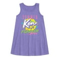 thumbnail image 1 of Barbie - Ken - Summer Forever - 90's Retro Style - Toddler and Youth Girls A-line Dress, 1 of 3