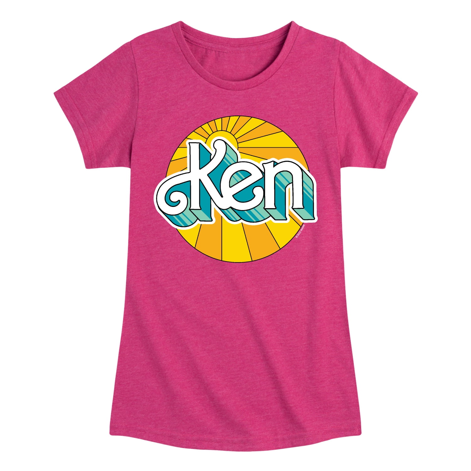 Barbie Ken Sun Shining Bright Toddler And Youth Girls Raglan Graphic T Shirt Walmart