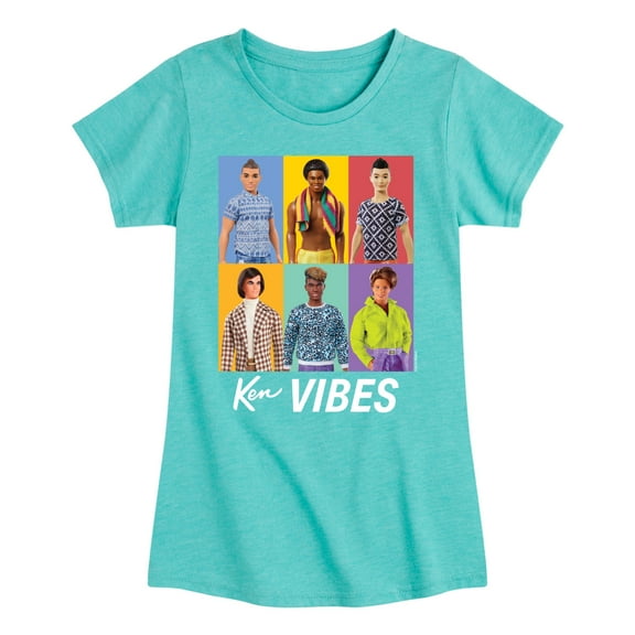 Barbie - Ken Vibes - Girls Fitted Short Sleeve Graphic T-Shirt