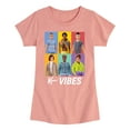 thumbnail image 1 of Barbie - Ken Vibes - Girls Fitted Short Sleeve Graphic T-Shirt, 1 of 5