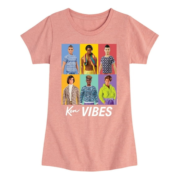 Barbie - Ken Vibes - Girls Fitted Short Sleeve Graphic T-Shirt