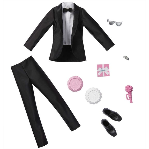 Barbie Ken Wedding Fashion Pack, Set with Tuxedo & 7 Accessories, Doll Clothes