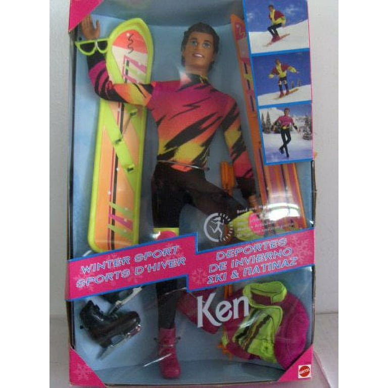 Barbie Ken Winter Sport Snowboard Ski Skate Doll