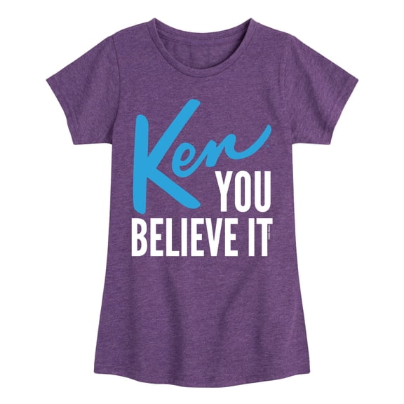 Barbie - Ken You Believe It - Girls Fitted Short Sleeve Graphic T-Shirt