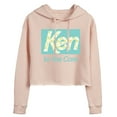 thumbnail image 1 of Barbie - Ken to the Core - Checked Style - Juniors Cropped Pullover Hoodie, 1 of 4