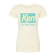 thumbnail image 1 of Barbie - Ken to the Core - Checked Style - Juniors Fitted Graphic T-Shirt, 1 of 4