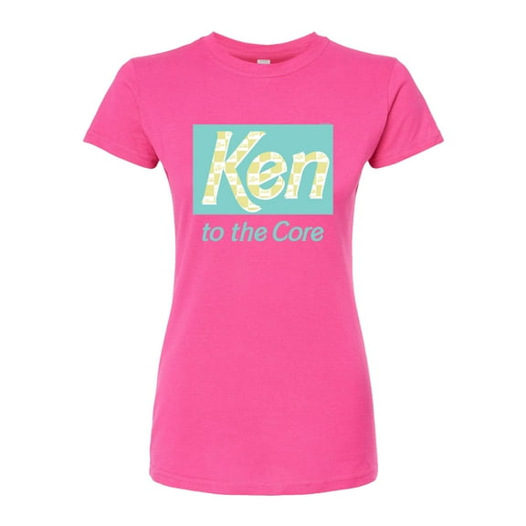 Barbie - Ken to the Core - Checked Style - Juniors Fitted Graphic T-Shirt