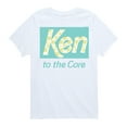 thumbnail image 1 of Barbie - Ken to the Core - Checked Style - Toddler & Youth Short Sleeve Graphic T-Shirt, 1 of 4