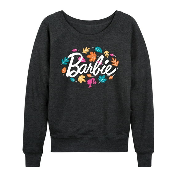 Barbie - Leaves Circling Logo - Women's Lightweight French Terry Long Sleeve Shirt