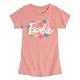 thumbnail image 1 of Barbie - Leaves Swirling - Toddler And Youth Girls Raglan Graphic T-Shirt, 1 of 4