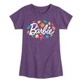 thumbnail image 1 of Barbie - Leaves Swirling - Toddler And Youth Girls Raglan Graphic T-Shirt, 1 of 4