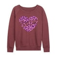 thumbnail image 1 of Barbie - Leopard Heart - I Love Barbie - Women's Lightweight French Terry Long Sleeve Shirt, 1 of 4