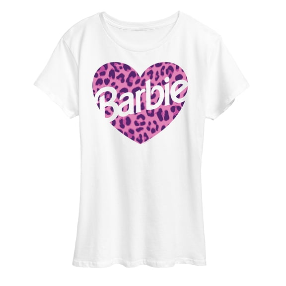 Barbie - Leopard Heart - I Love Barbie - Women's Short Sleeve Graphic T-Shirt