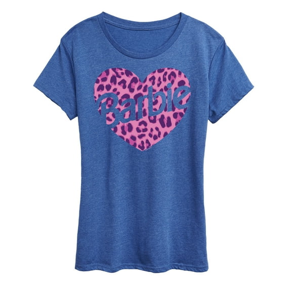 Barbie - Leopard Heart - I Love Barbie - Women's Short Sleeve Graphic T-Shirt
