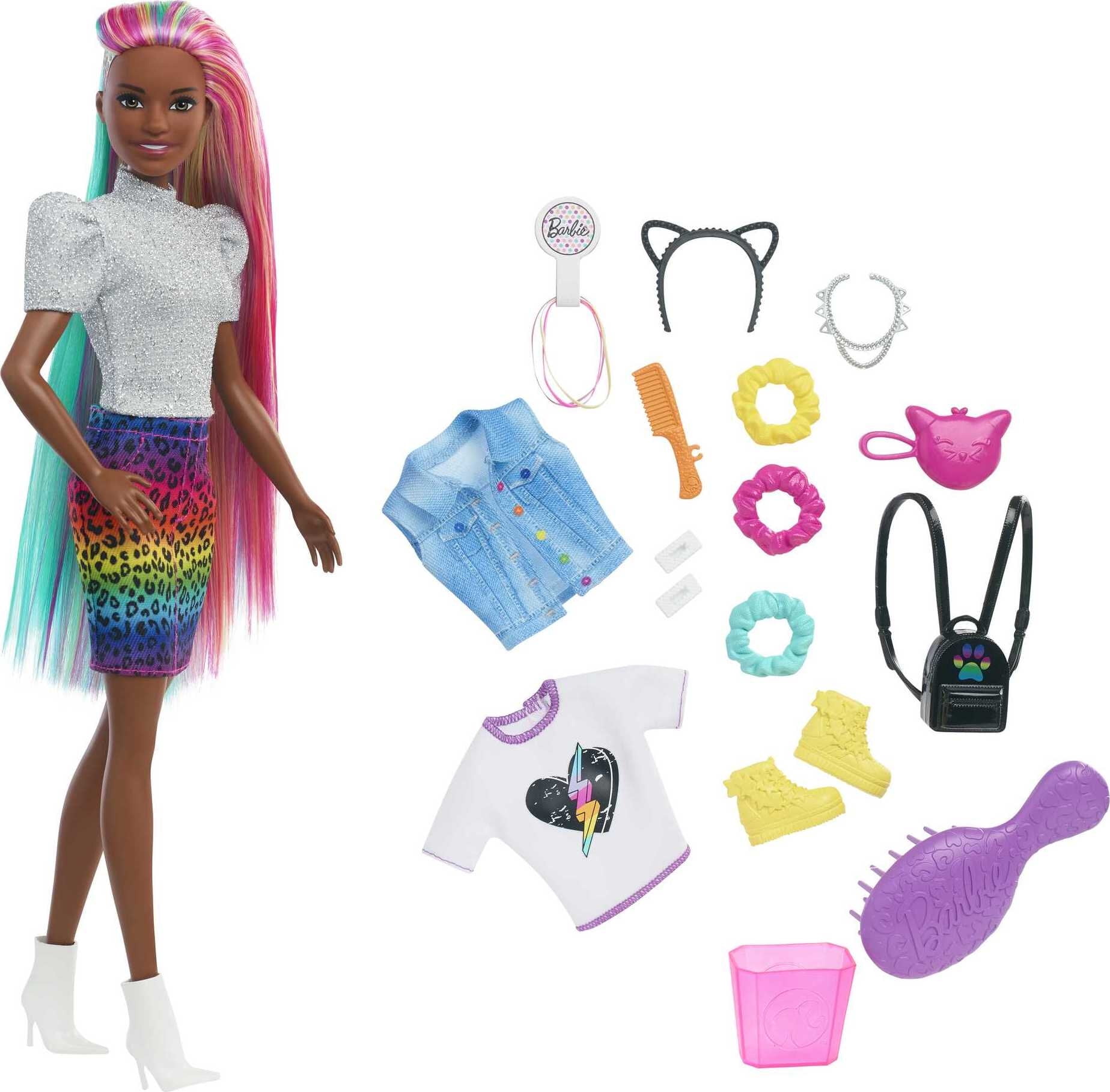 Barbie Fashions Complete Looks 4 of Doll Clothes Inspired by Popular Brand  Roxy, Complete Look with Outfit & Accessories Dolls, Gift for Kids 3 to 8
