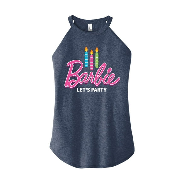 Barbie - Let's Party - Juniors High Neck Tank Top