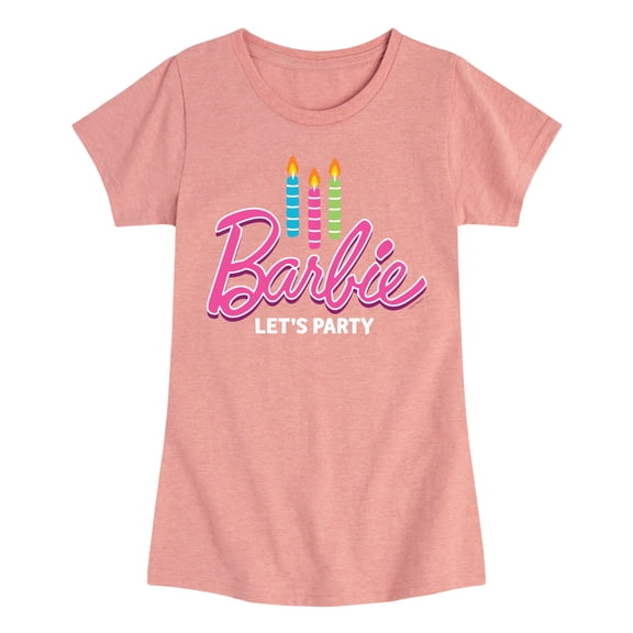 Barbie - Let's Party - Toddler And Youth Girls Short Sleeve Graphic T-Shirt