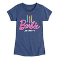 thumbnail image 1 of Barbie - Let's Party - Toddler And Youth Girls Short Sleeve Graphic T-Shirt, 1 of 5