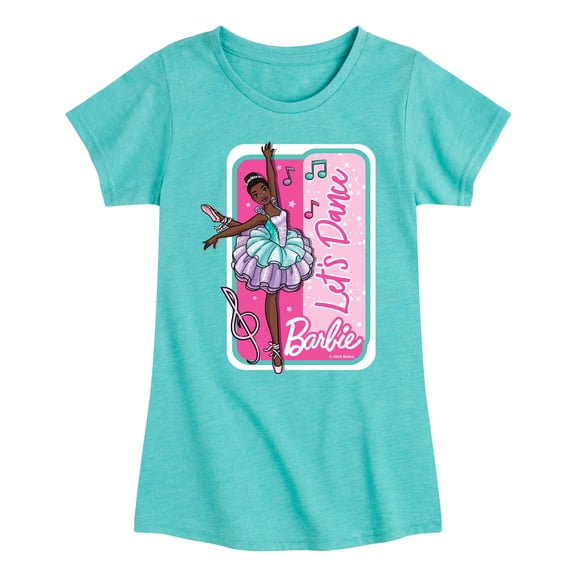 Barbie - Lets Dance  - Girls Fitted Short Sleeve Graphic T-Shirt