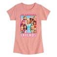thumbnail image 1 of Barbie - Life is Better with Friends - All Barbie Types - Toddler And Youth Girls Raglan Graphic T-Shirt, 1 of 4