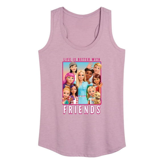 Barbie - Life is Better with Friends - Family Photo - Women's Racerback Tank Top